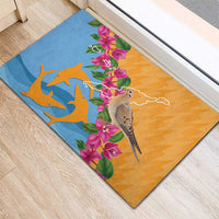 Anguilla Rubber Doormat Coat Of Arms With Zenaida Dove
