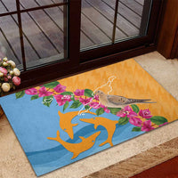 Anguilla Rubber Doormat Coat Of Arms With Zenaida Dove