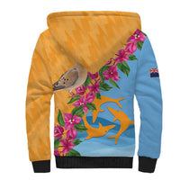 Anguilla Sherpa Hoodie Coat Of Arms With Zenaida Dove