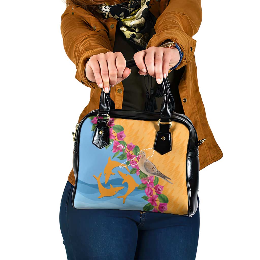 Anguilla Shoulder Handbag Coat Of Arms With Zenaida Dove