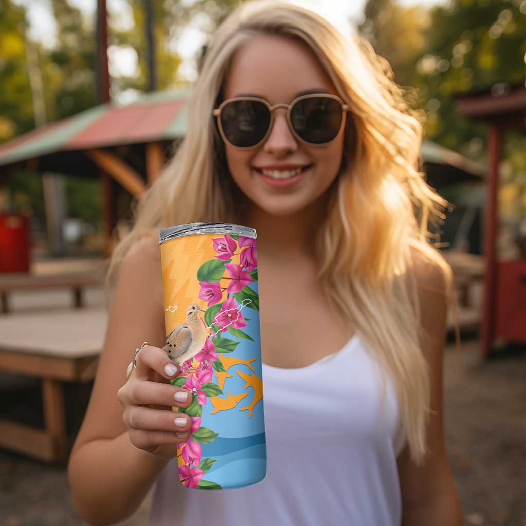 Anguilla Skinny Tumbler Coat Of Arms With Zenaida Dove