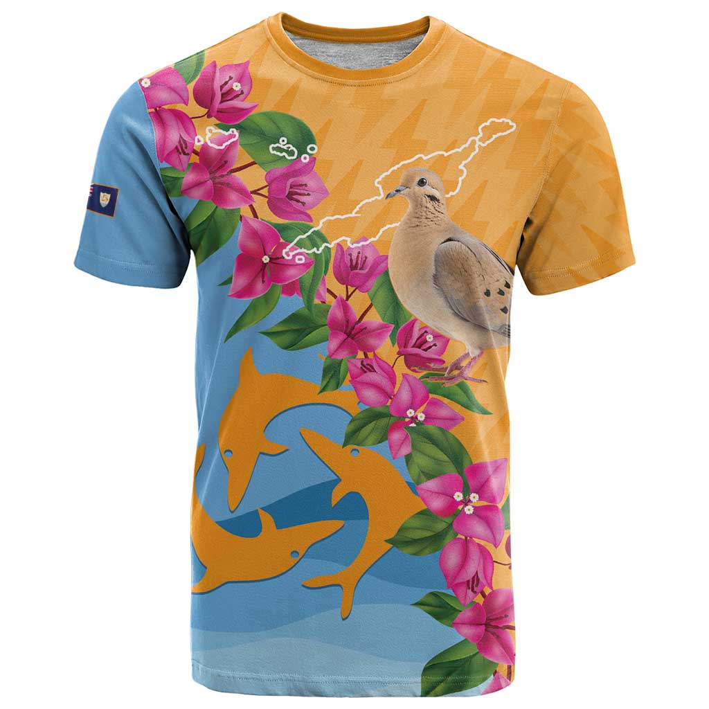 Anguilla T Shirt Coat Of Arms With Zenaida Dove