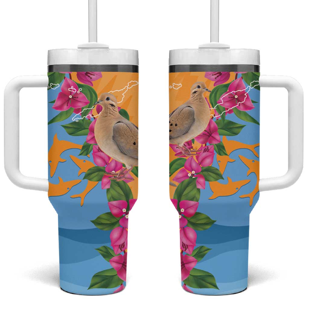 Anguilla Tumbler With Handle Coat Of Arms With Zenaida Dove