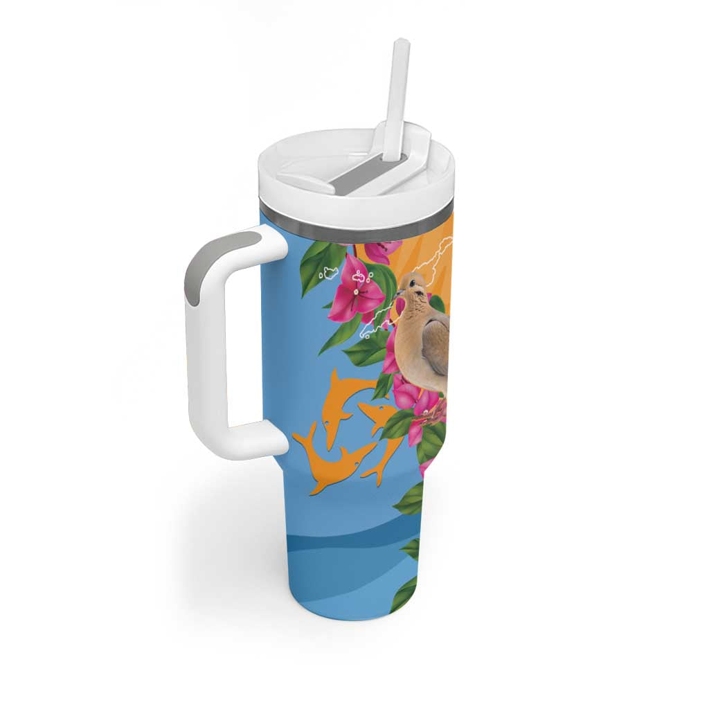 Anguilla Tumbler With Handle Coat Of Arms With Zenaida Dove