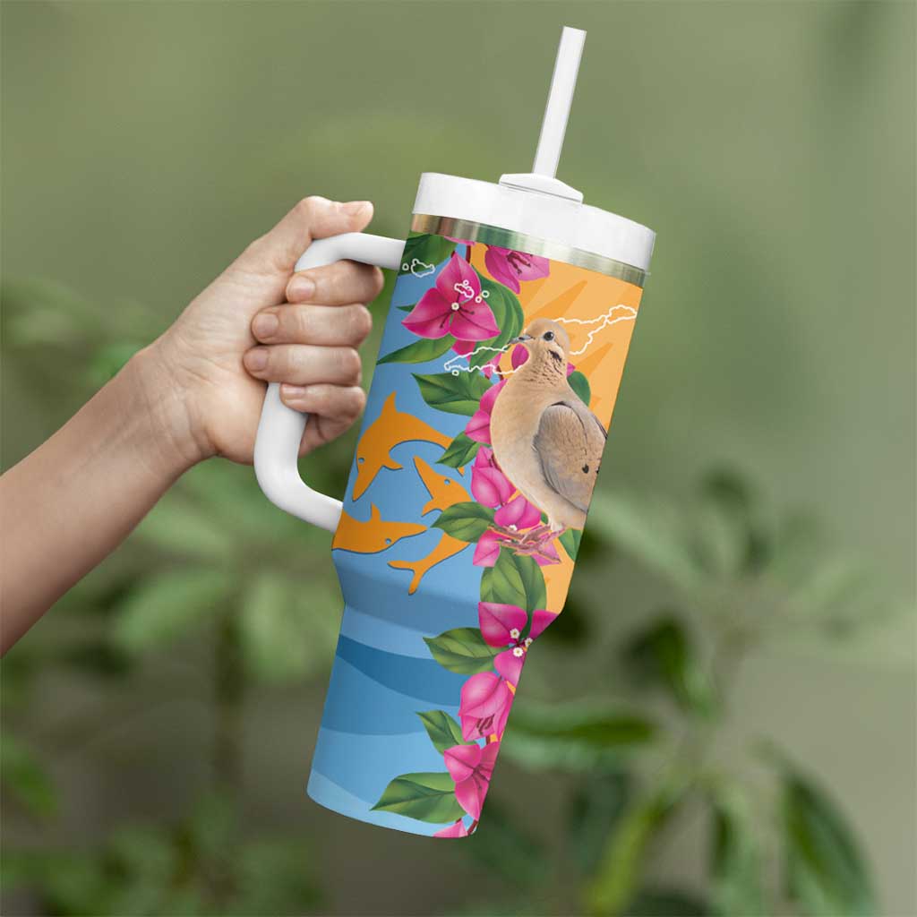 Anguilla Tumbler With Handle Coat Of Arms With Zenaida Dove