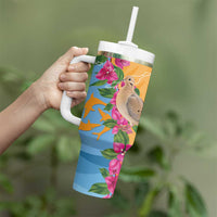 Anguilla Tumbler With Handle Coat Of Arms With Zenaida Dove