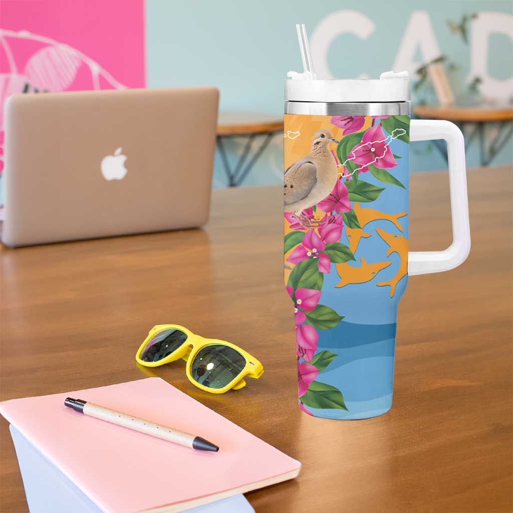 Anguilla Tumbler With Handle Coat Of Arms With Zenaida Dove