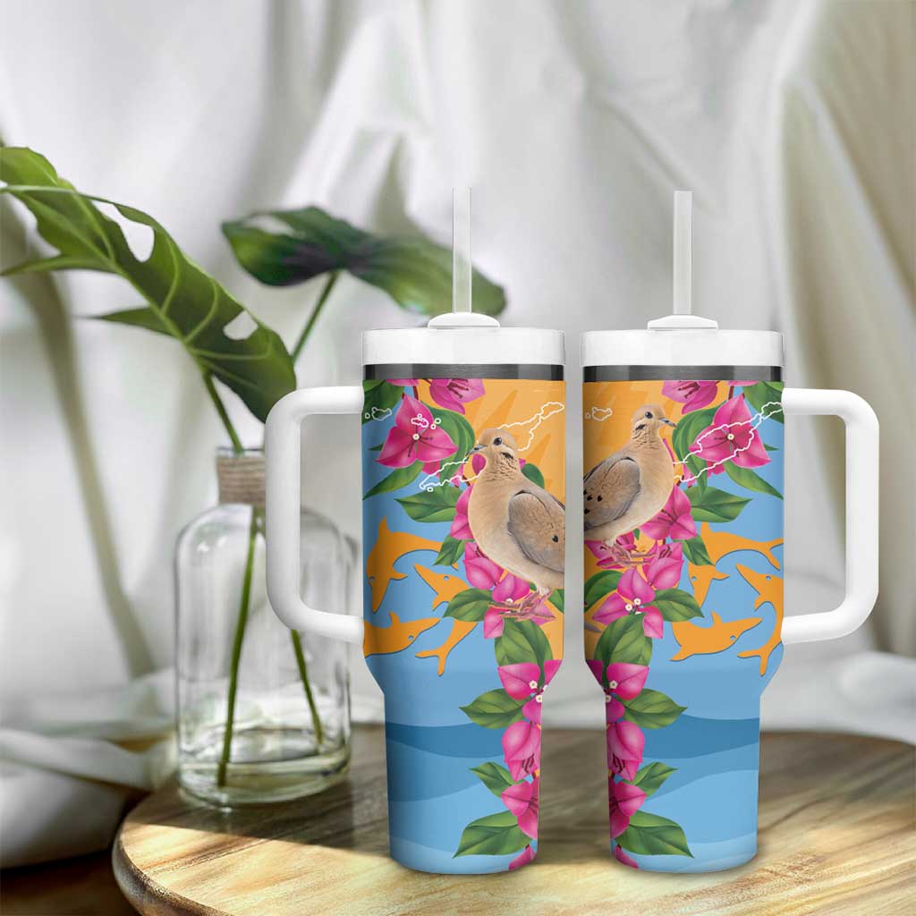 Anguilla Tumbler With Handle Coat Of Arms With Zenaida Dove
