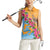 Anguilla Women Sleeveless Polo Shirt Coat Of Arms With Zenaida Dove
