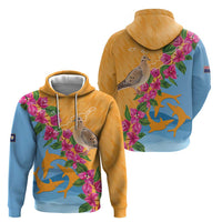 Anguilla Zip Hoodie Coat Of Arms With Zenaida Dove