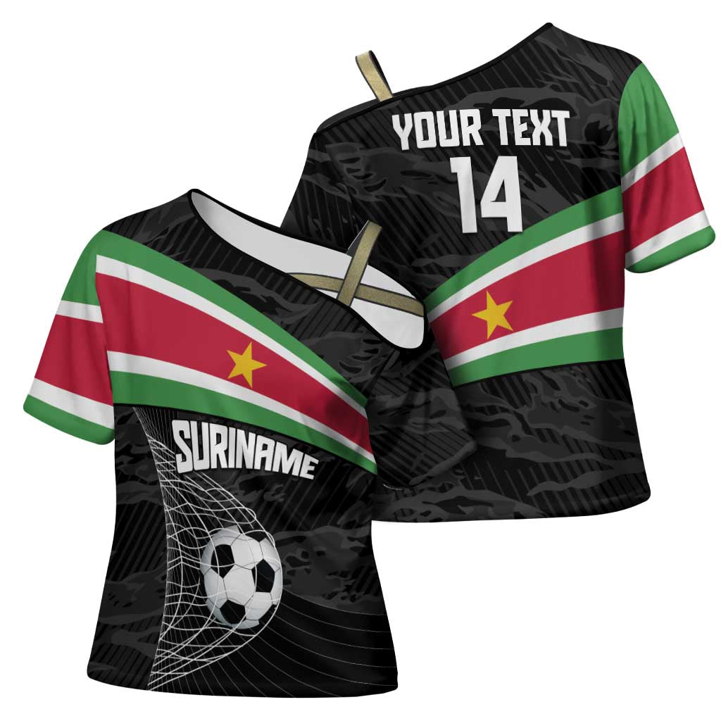 Custom Suriname Football 2026 Cross Shoulder Shirt Come On Natio