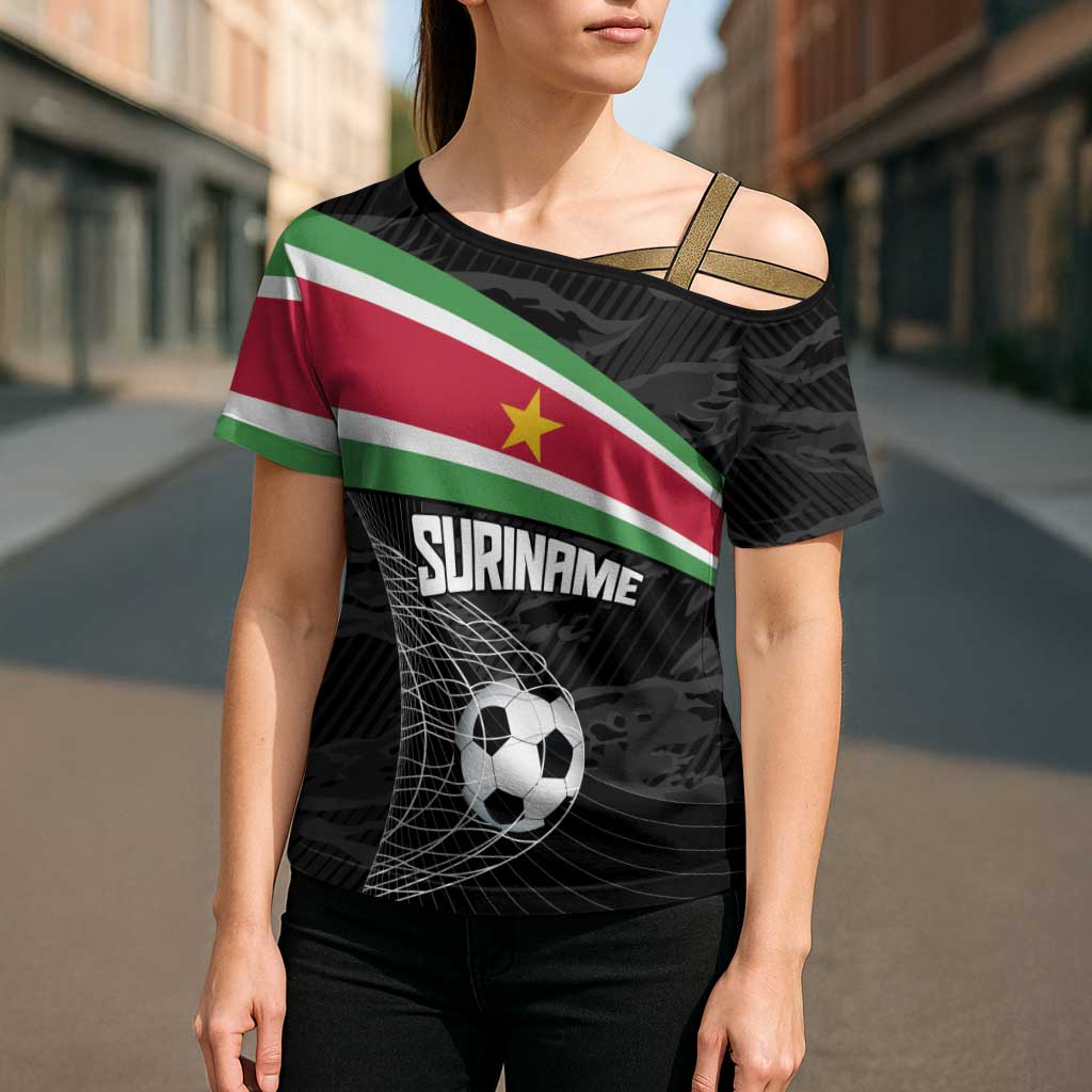 Custom Suriname Football 2026 Cross Shoulder Shirt Come On Natio