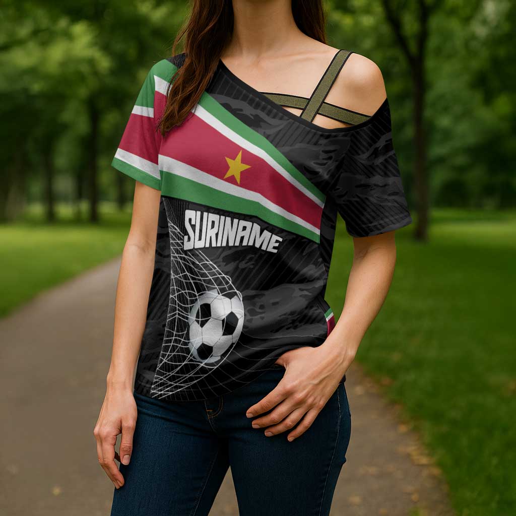 Custom Suriname Football 2026 Cross Shoulder Shirt Come On Natio