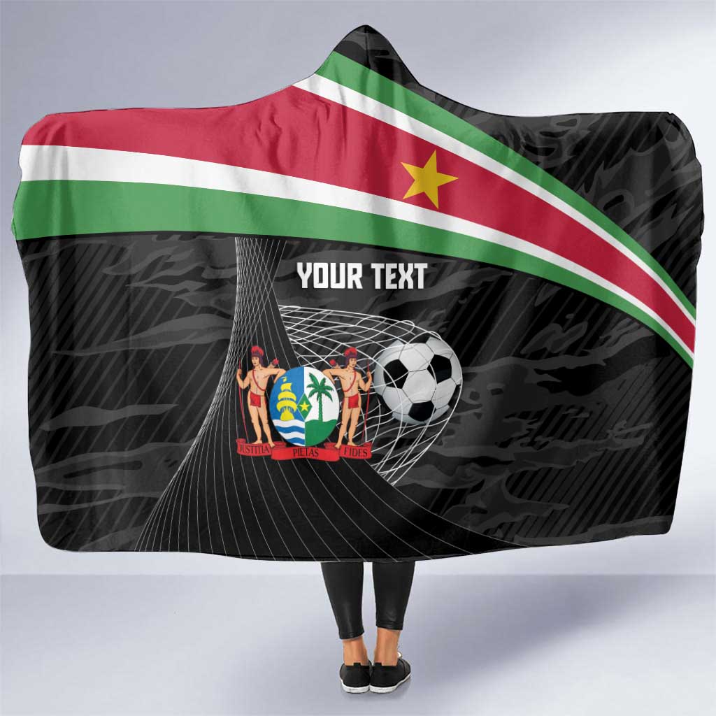 Custom Suriname Football 2026 Hooded Blanket Come On Natio