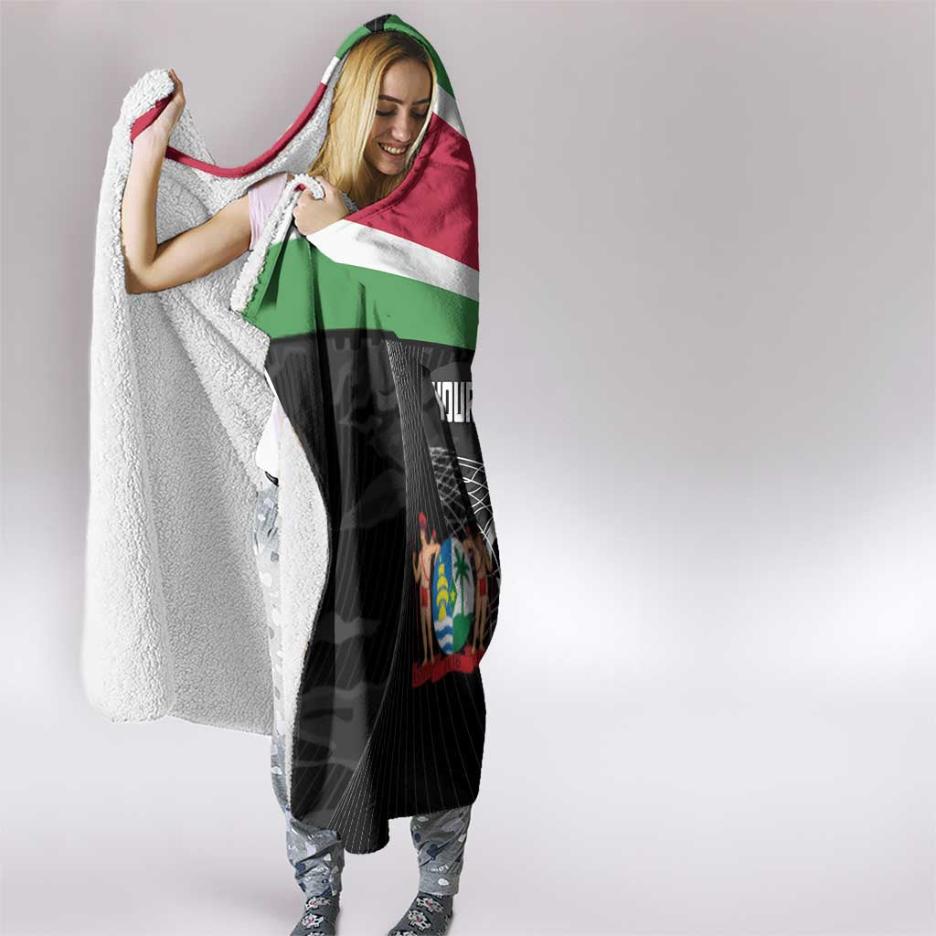 Custom Suriname Football 2026 Hooded Blanket Come On Natio