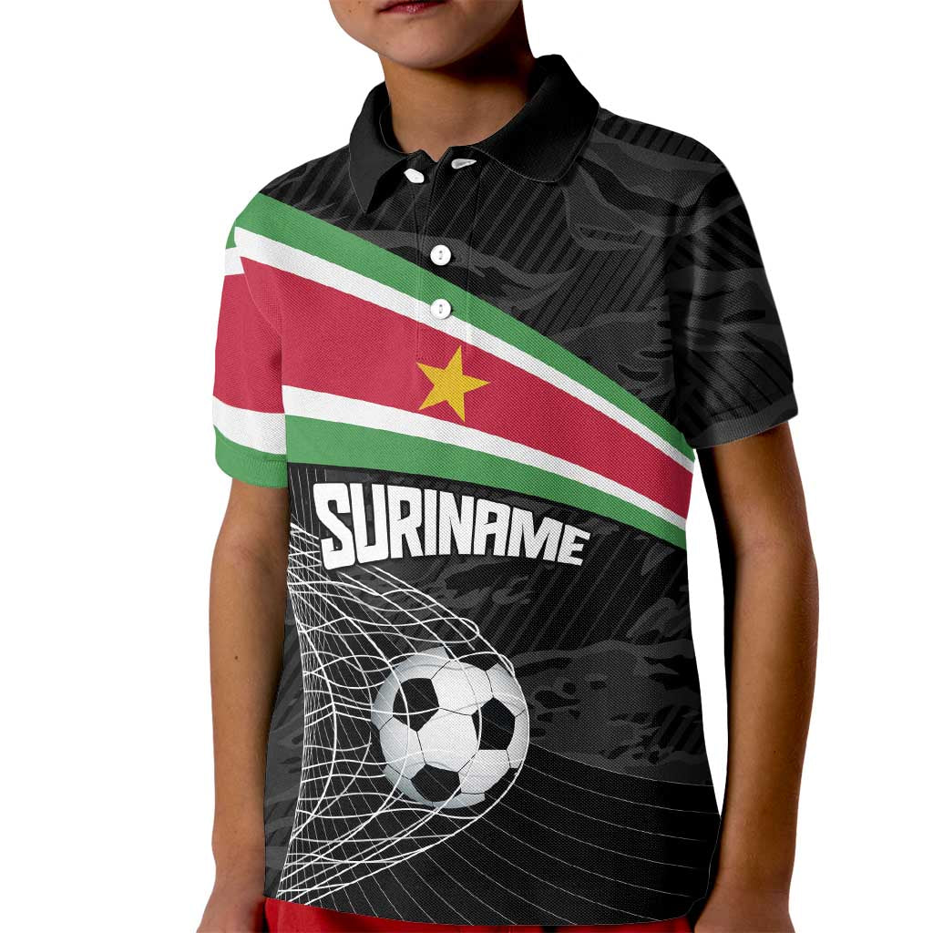 Custom Suriname Football 2026 Kid Polo Shirt Come On Natio