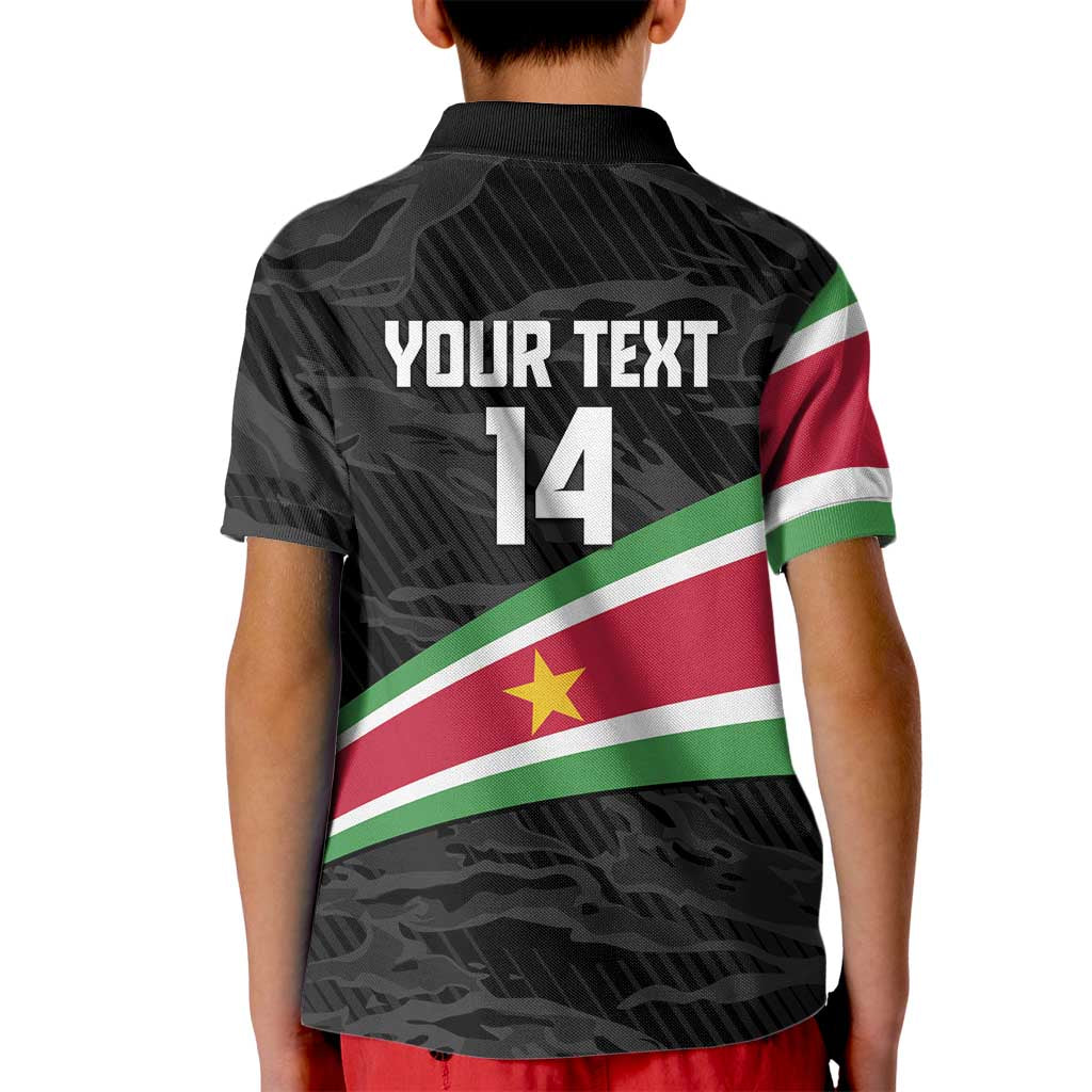 Custom Suriname Football 2026 Kid Polo Shirt Come On Natio