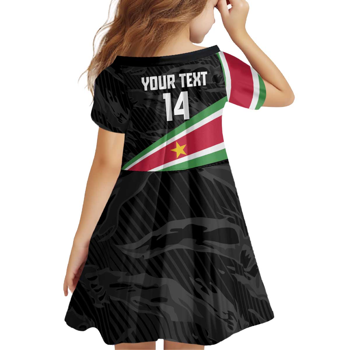 Custom Suriname Football 2026 Kid Short Sleeve Dress Come On Natio