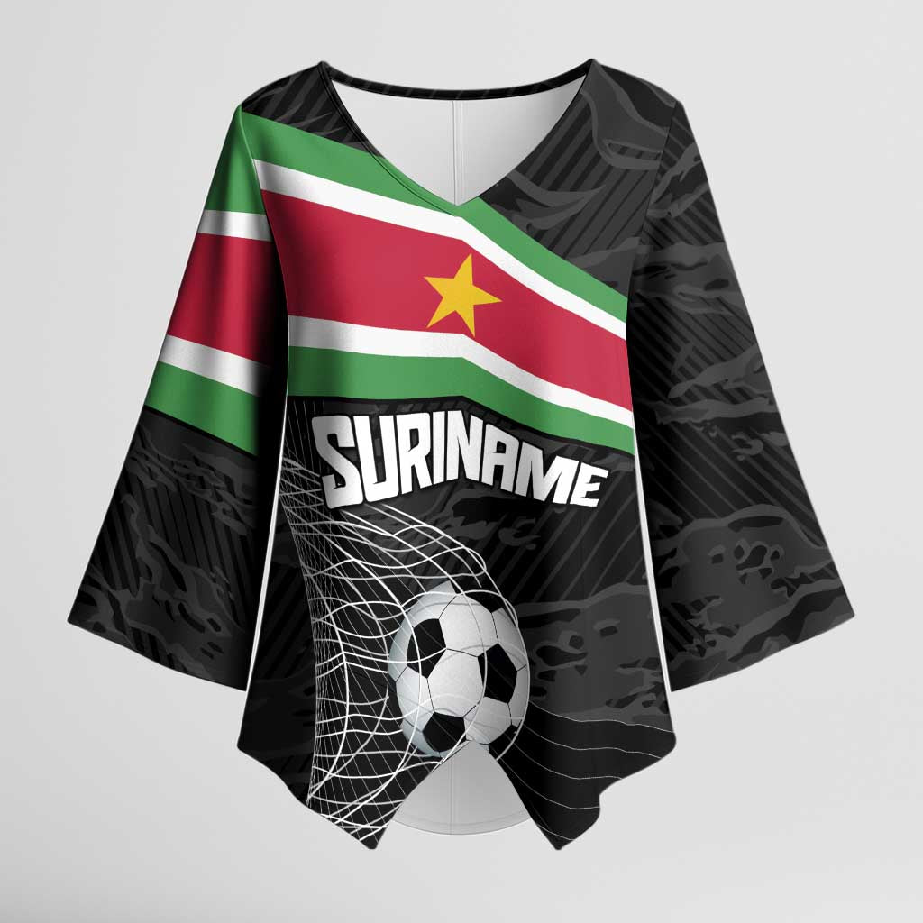 Custom Suriname Football 2026 Kimono Sleeve Blouse Come On Natio