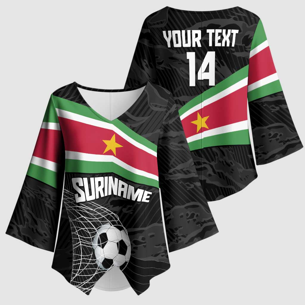 Custom Suriname Football 2026 Kimono Sleeve Blouse Come On Natio