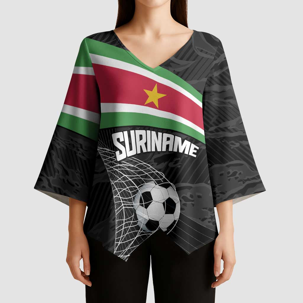 Custom Suriname Football 2026 Kimono Sleeve Blouse Come On Natio
