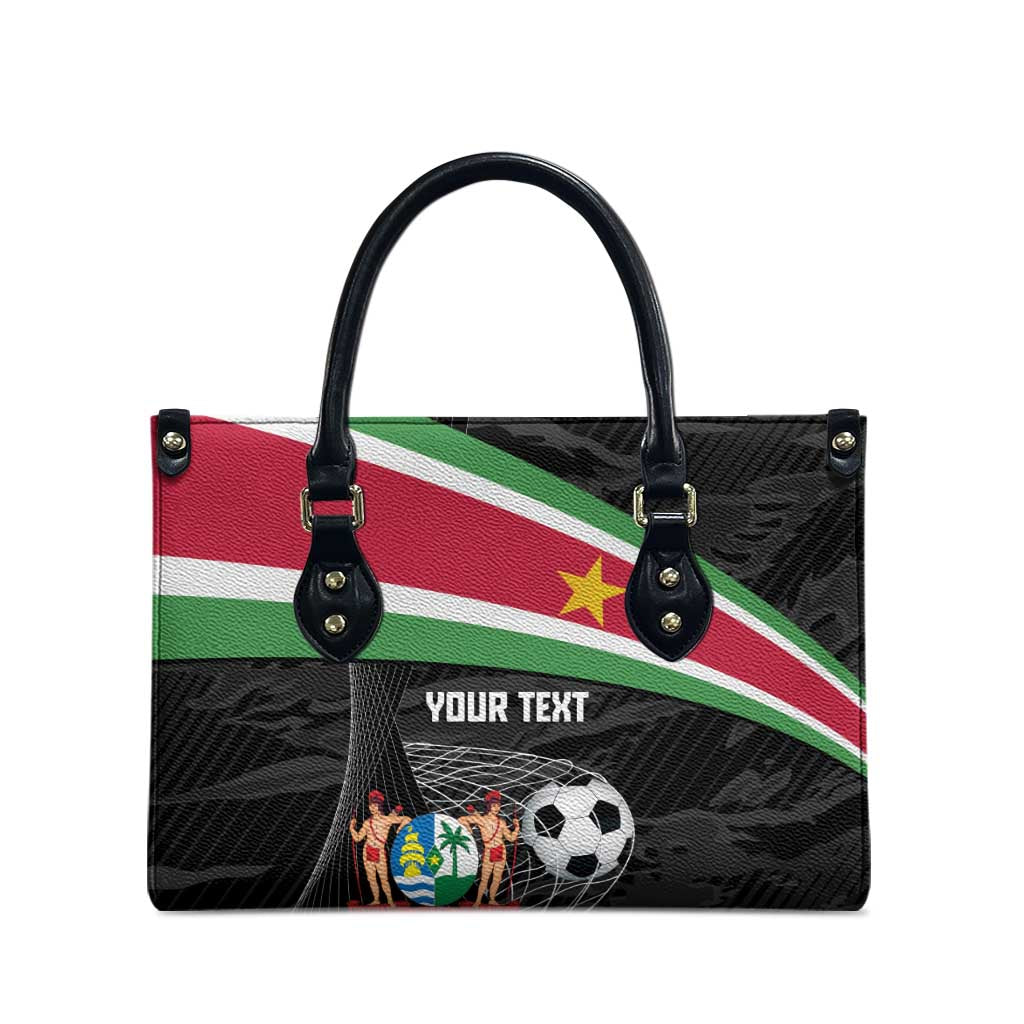 Custom Suriname Football 2026 Leather Bag Come On Natio