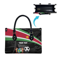 Custom Suriname Football 2026 Leather Bag Come On Natio