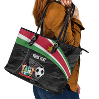Custom Suriname Football 2026 Leather Tote Bag Come On Natio