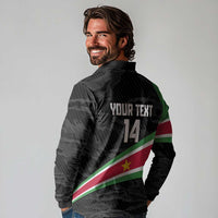Custom Suriname Football 2026 Long Sleeve Polo Shirt Come On Natio