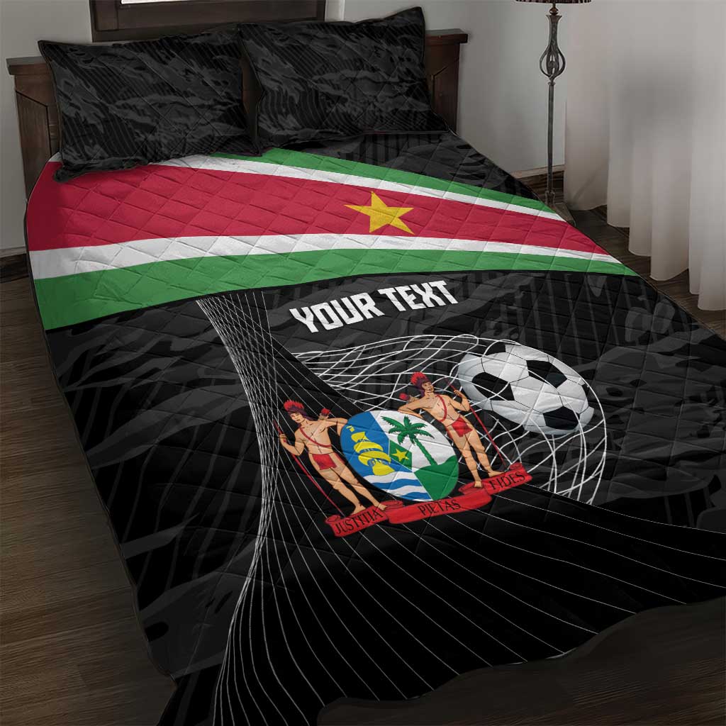 Custom Suriname Football 2026 Quilt Bed Set Come On Natio
