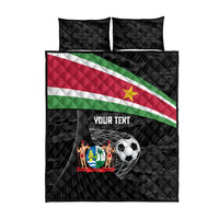 Custom Suriname Football 2026 Quilt Bed Set Come On Natio