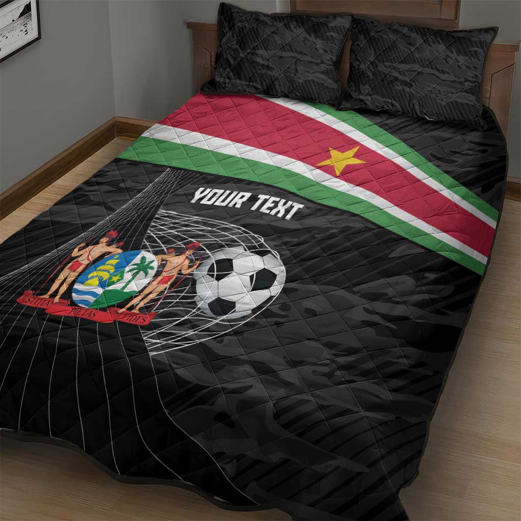 Custom Suriname Football 2026 Quilt Bed Set Come On Natio