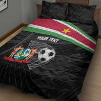 Custom Suriname Football 2026 Quilt Bed Set Come On Natio