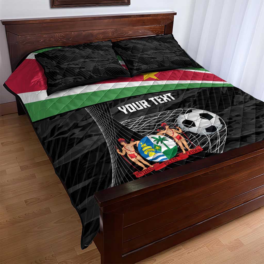 Custom Suriname Football 2026 Quilt Bed Set Come On Natio