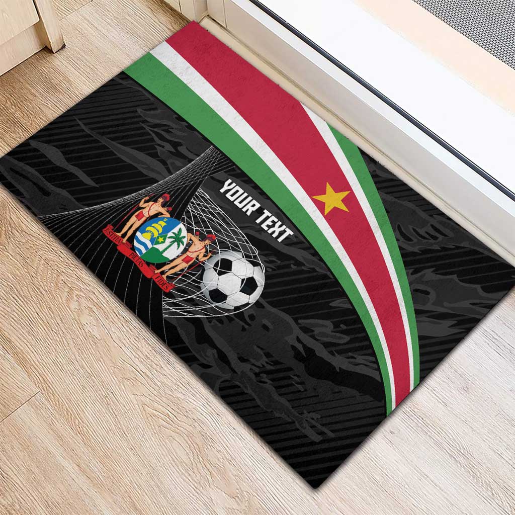 Custom Suriname Football 2026 Rubber Doormat Come On Natio