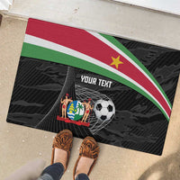 Custom Suriname Football 2026 Rubber Doormat Come On Natio
