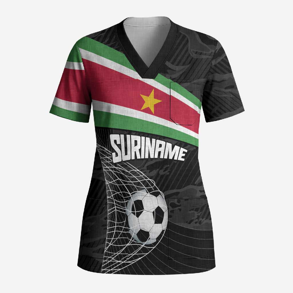 Custom Suriname Football 2026 Scrub Top Come On Natio