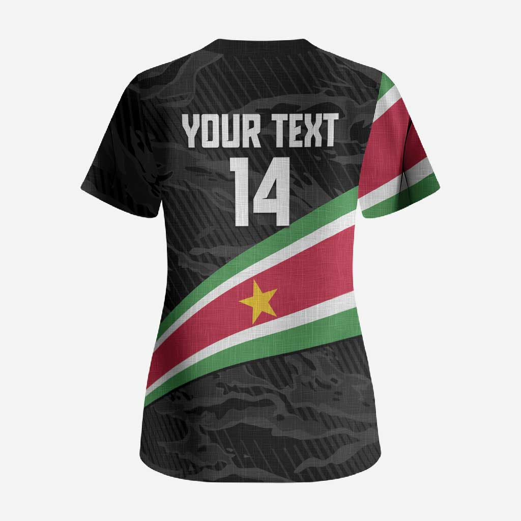 Custom Suriname Football 2026 Scrub Top Come On Natio