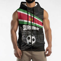 Custom Suriname Football 2026 Sleeveless Zip Hoodie Come On Natio