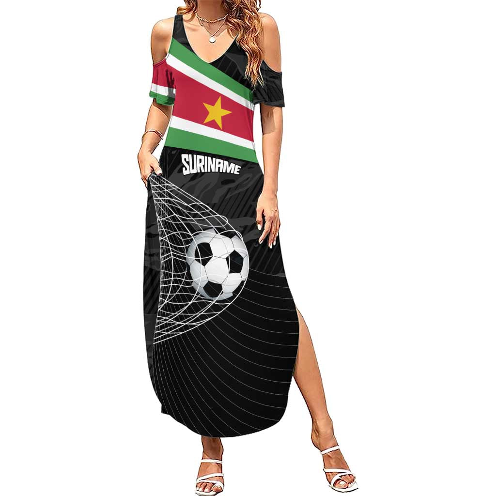 Custom Suriname Football 2026 Summer Maxi Dress Come On Natio