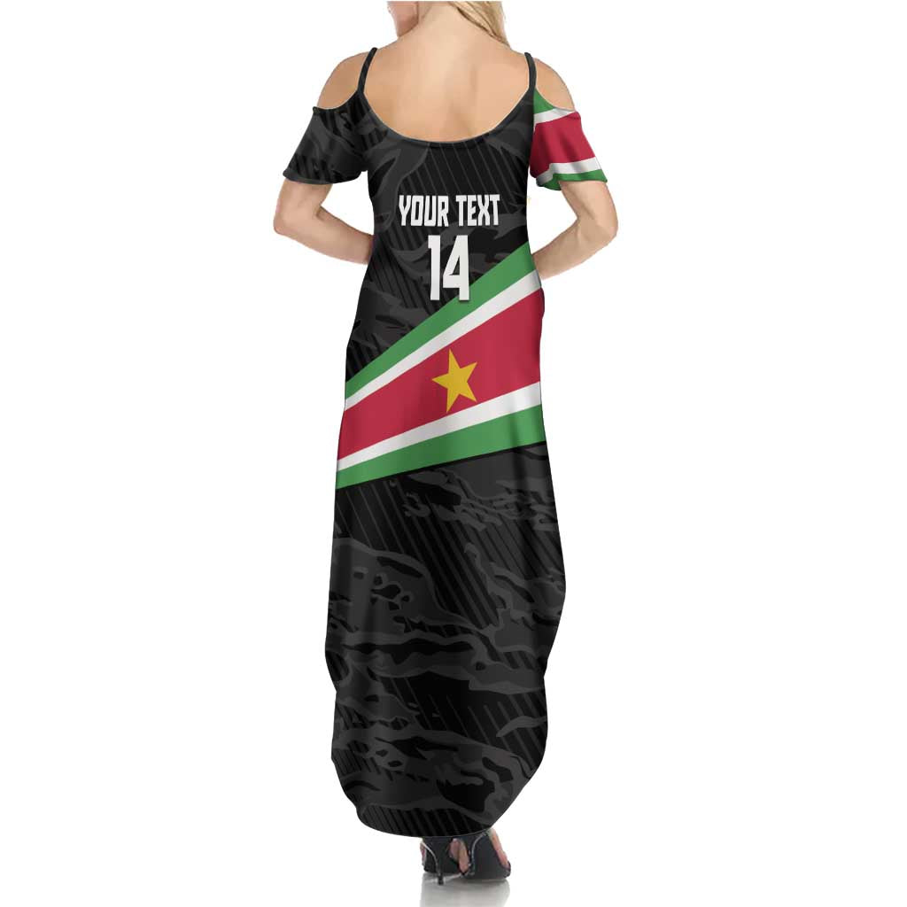Custom Suriname Football 2026 Summer Maxi Dress Come On Natio