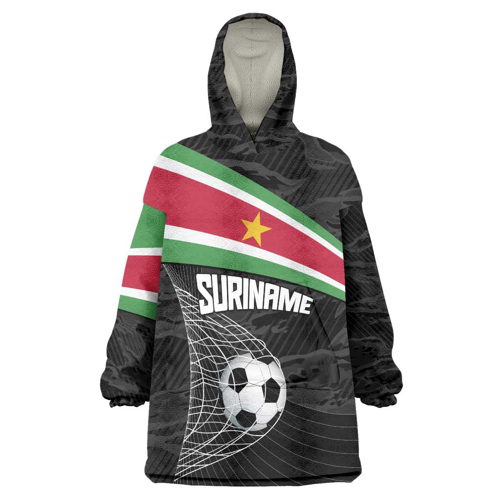 Custom Suriname Football 2026 Wearable Blanket Hoodie Come On Natio