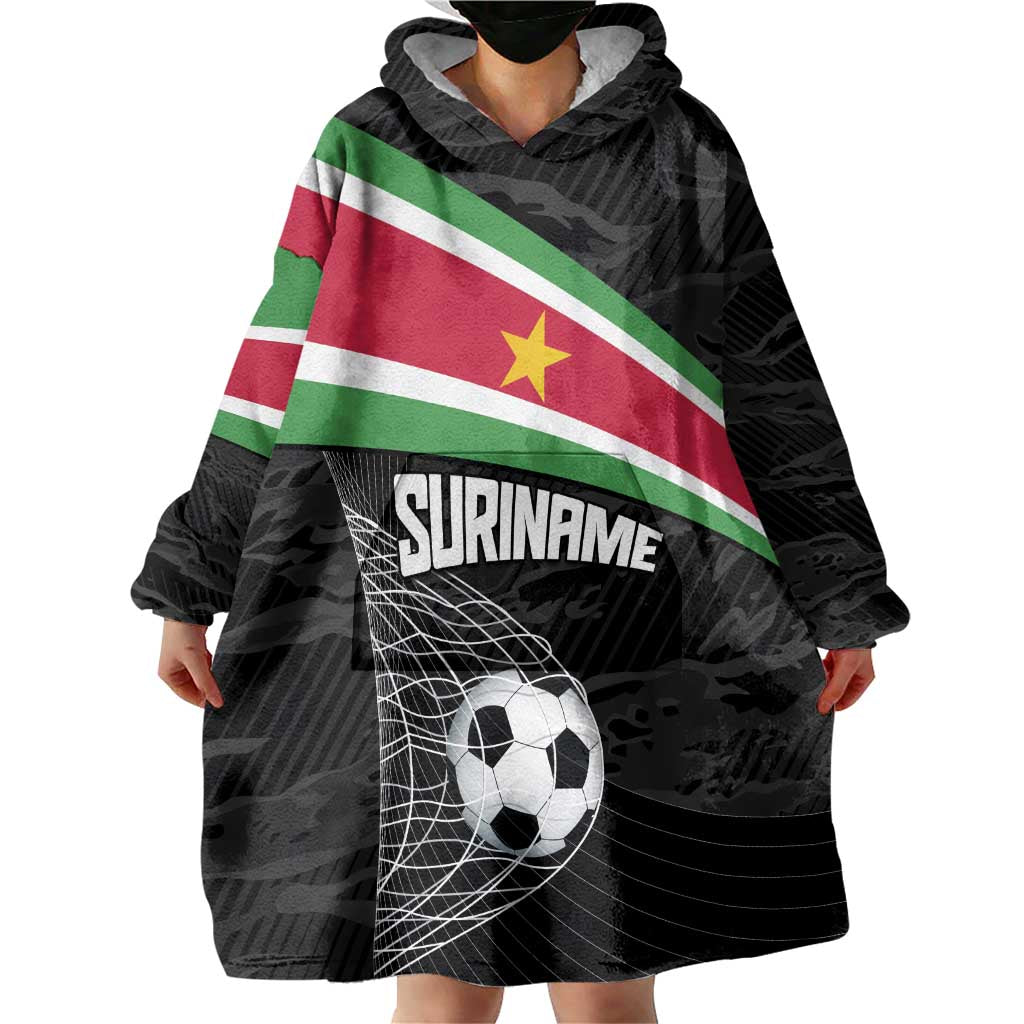 Custom Suriname Football 2026 Wearable Blanket Hoodie Come On Natio