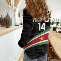 Custom Suriname Football 2026 Women Casual Shirt Come On Natio
