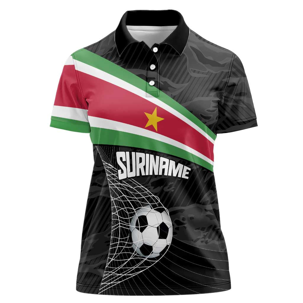 Custom Suriname Football 2026 Women Polo Shirt Come On Natio