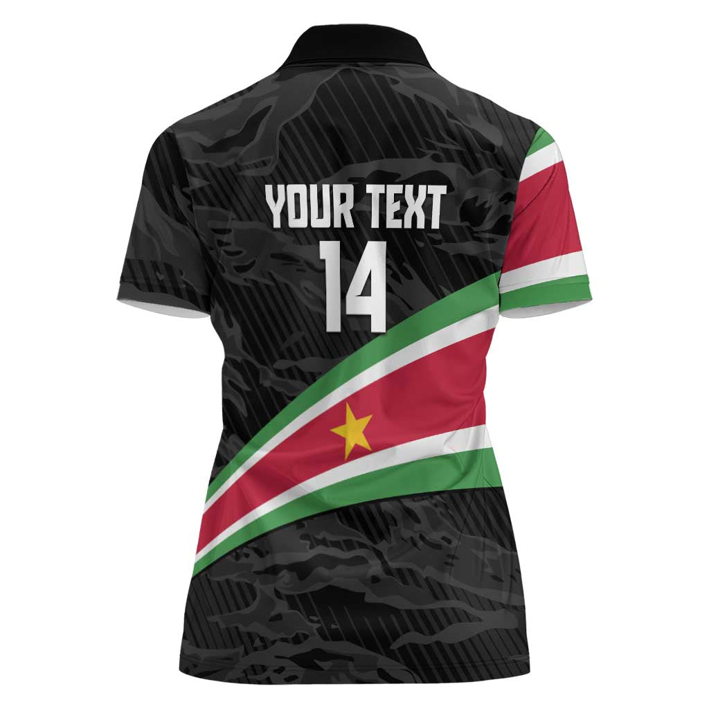 Custom Suriname Football 2026 Women Polo Shirt Come On Natio