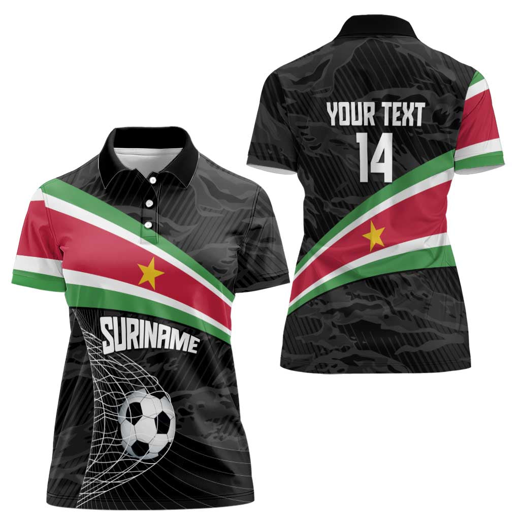 Custom Suriname Football 2026 Women Polo Shirt Come On Natio