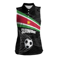 Custom Suriname Football 2026 Women Sleeveless Polo Shirt Come On Natio