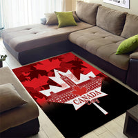 Canada Day Area Rug 2024 Canadian Maple Leaf Pattern - Wonder Print Shop