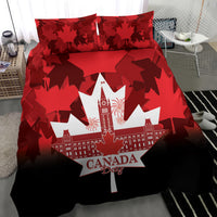 Canada Day Bedding Set 2024 Canadian Maple Leaf Pattern - Wonder Print Shop